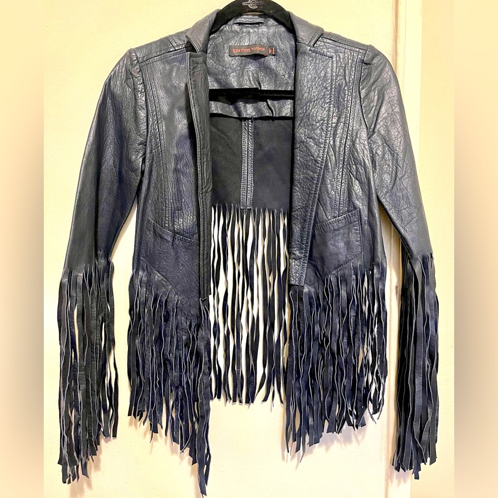 Kate Moss by Topshop. Chic Leather Jacket. Rare to find! It’s Kate Moss!